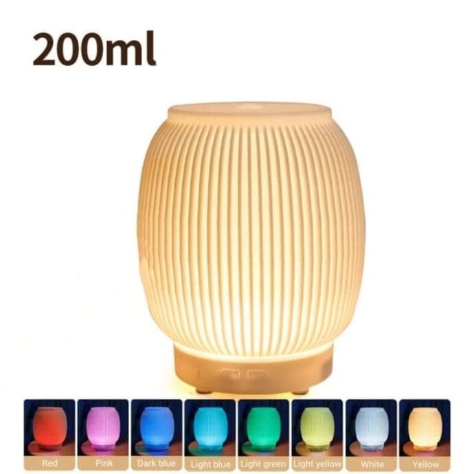 فواحة ومرطب هواء متعدد الإضاءات LED